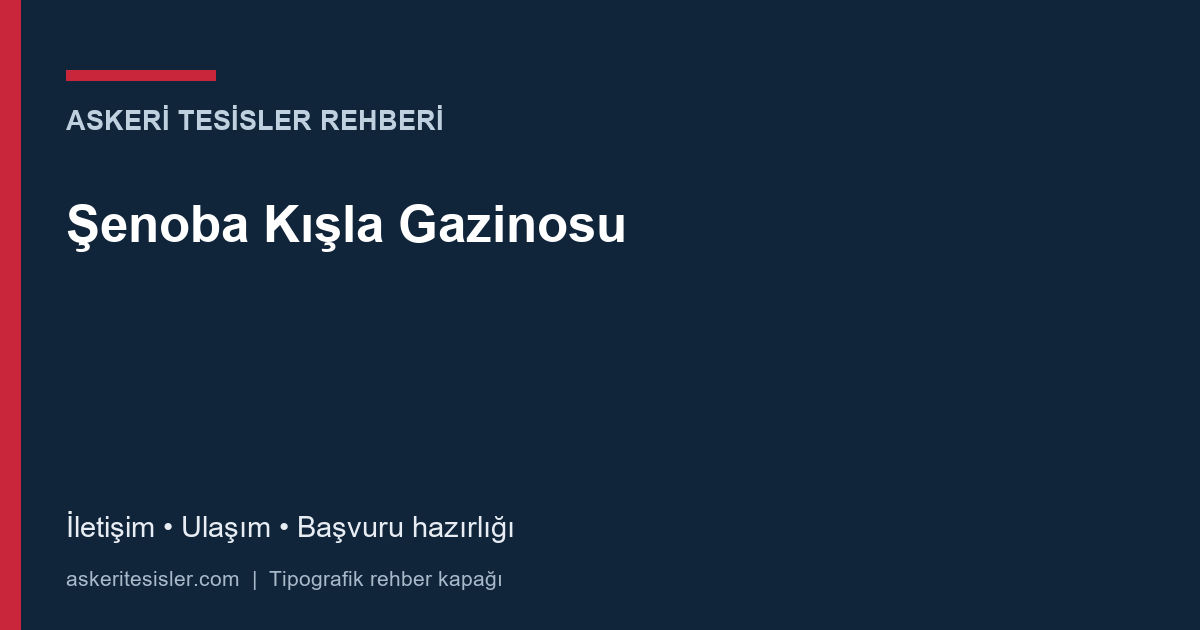 Şenoba Kışla Gazinosu – tipografik rehber kapağı