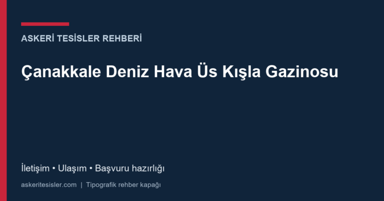 Çanakkale Deniz Hava Üs Kışla Gazinosu tesis fotoğrafı